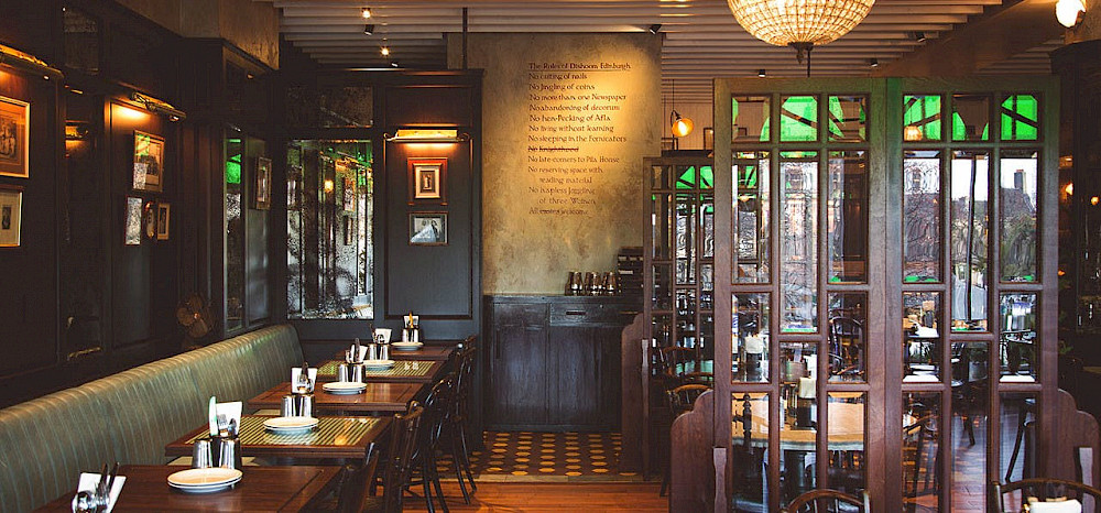 The light-filled dining room at Dishoom Edinburgh